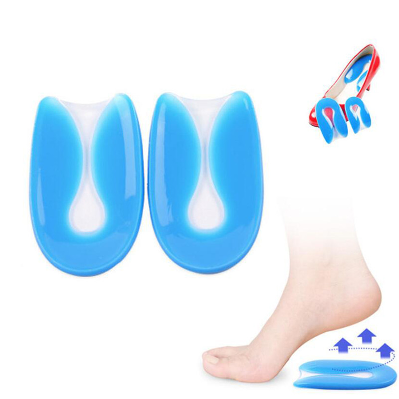 Women'S Shoes Plantar Fasciitis - 1 ペア足の痛み緩和シリコーンゲル U 字型足底筋膜炎ヒールプロテクターかかと骨棘クッションパッド靴インサートインソール男性女性