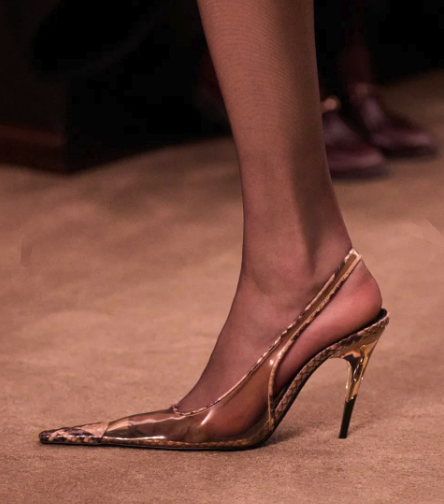 Women'S Shoes Paris - 2026年新作 ランウェイセクシー ポインテッド スネークプリント クリアハイヒール スティレット