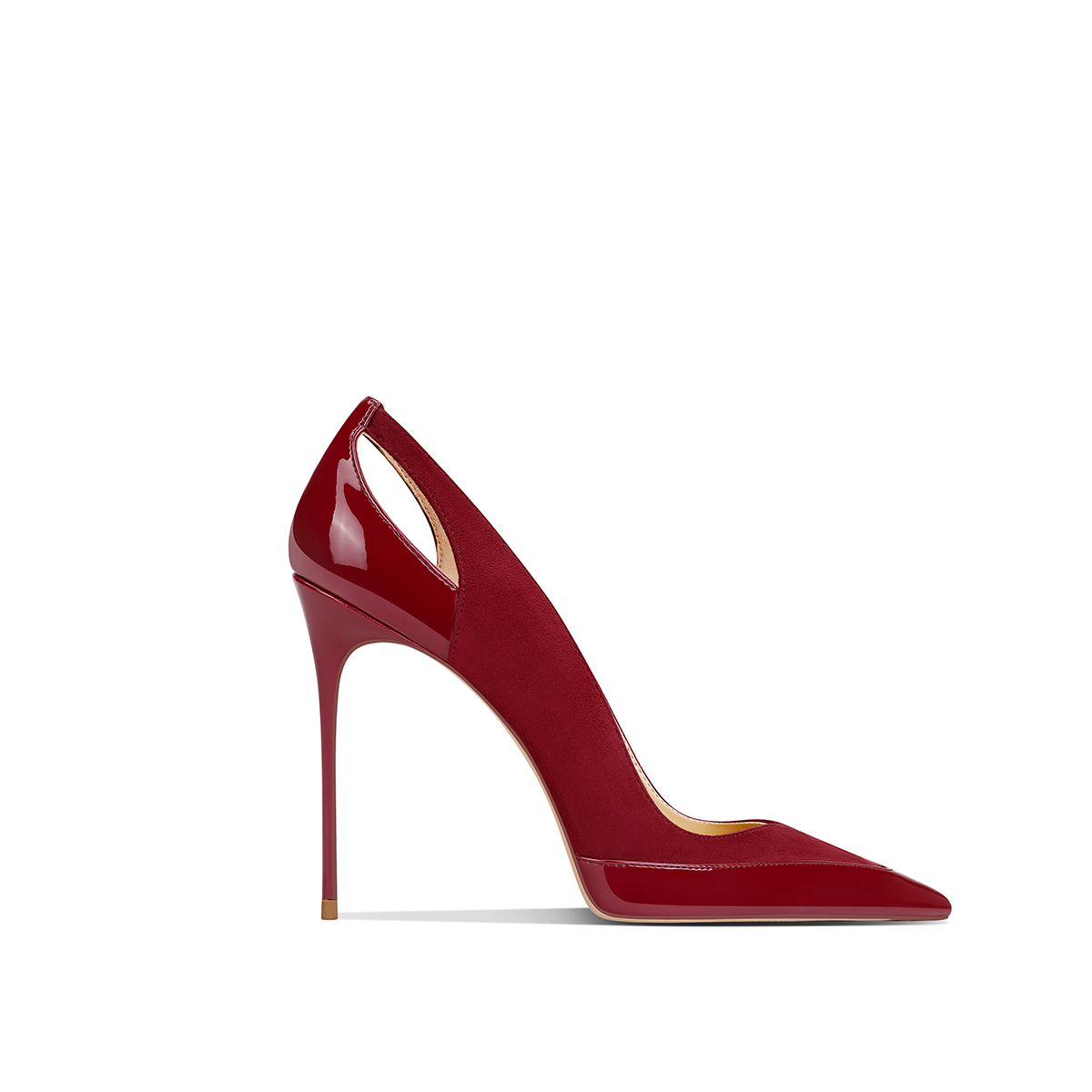 Women'S Shoes To Buy - 新しい黒のパテントレザーのパッチワークハイヒール、オリジナルデザインセンス、ニッチな共同購入、女性用靴、売れ筋、カスタマイズ