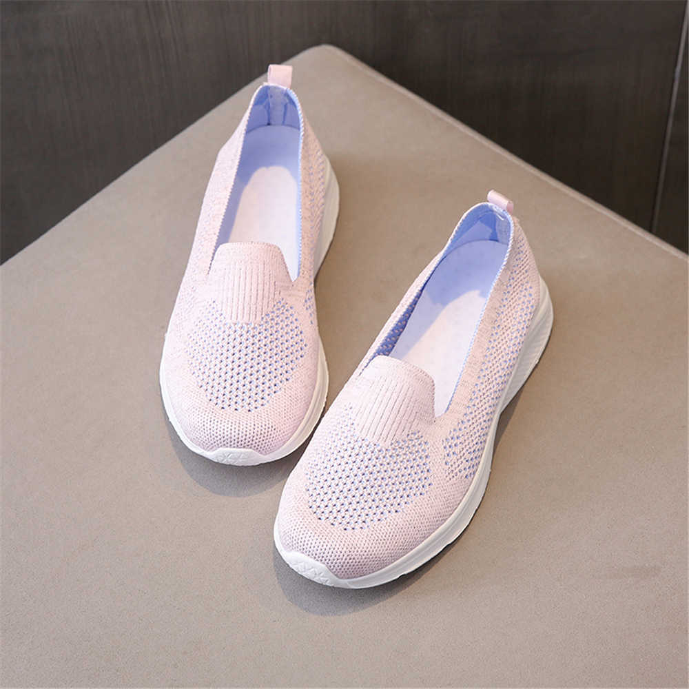 Women Shoes Types - 換気サイズ 40 高品質スポーツシューズ ローファー ヒョウ柄スニーカー 女性