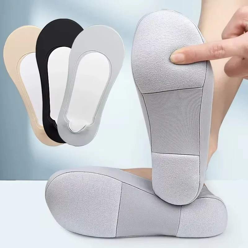 Women'S Shoes Plantar Fasciitis - 女性用ボートソックス、足底筋膜炎シューズインソールソックス、滑り止めインソール、足用衝撃吸収靴底、見えない靴パッド