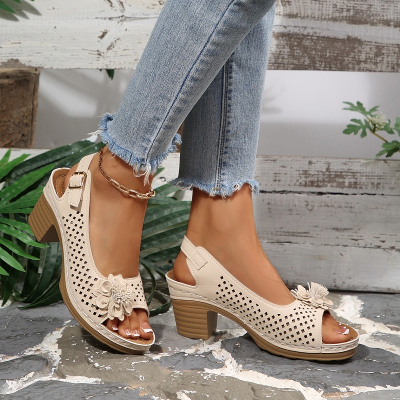 レディースチャンキーヒールサンダル 夏 2026 ファッショ - Women'S Shoes Everyday のレビューと価格