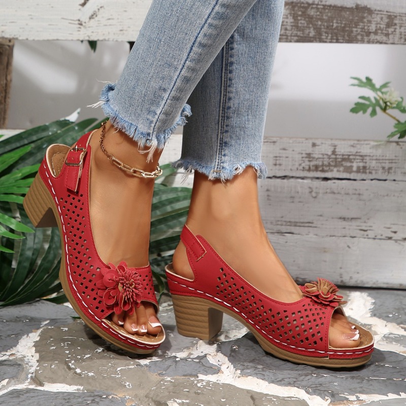 レディースチャンキーヒールサンダル 夏 2026 ファッショ - Women'S Shoes Everyday のレビューと価格