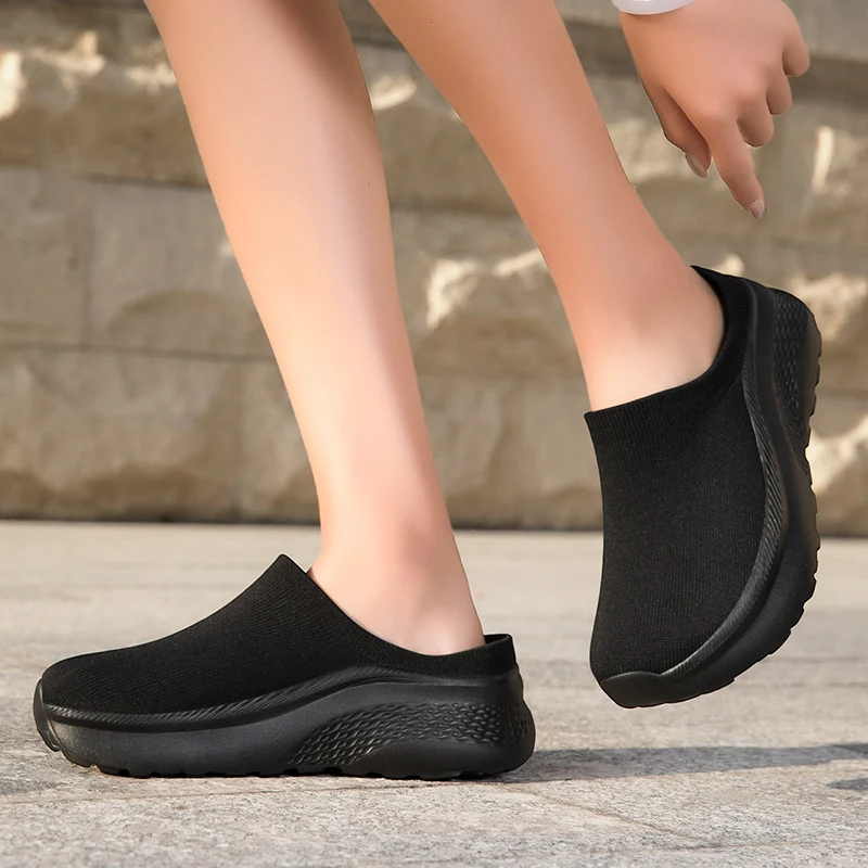 ワイドベアフット女性スリッパサンダル通気性メッシュ厚い底フラ - Women Shoes For Walking のレビューと価格