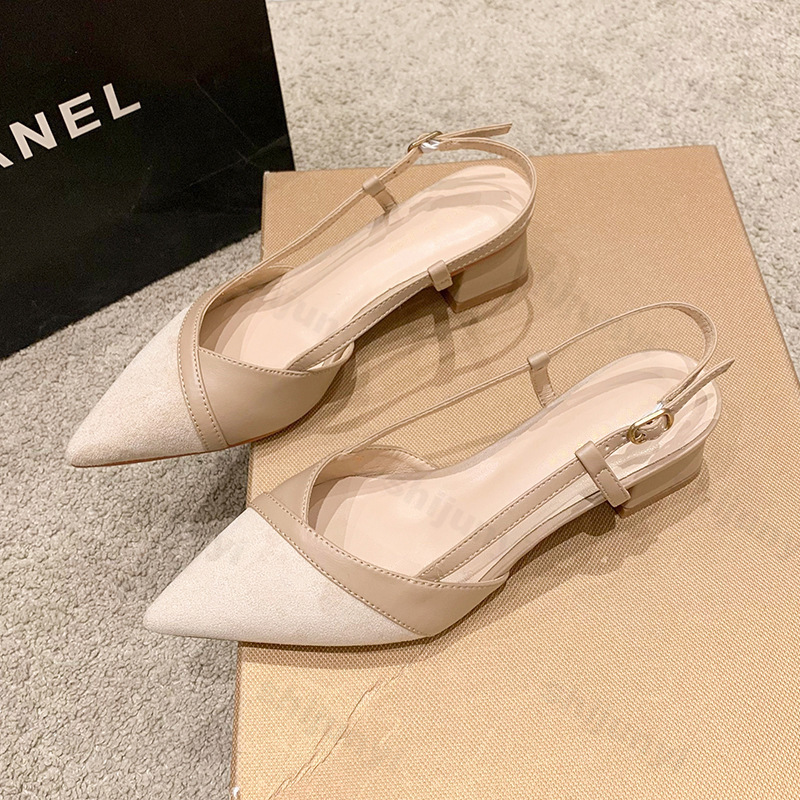 女性のセクシーなチャンキーヒールの靴女性の夏のポインテッドト - Women Shoes For Walking のレビューと価格