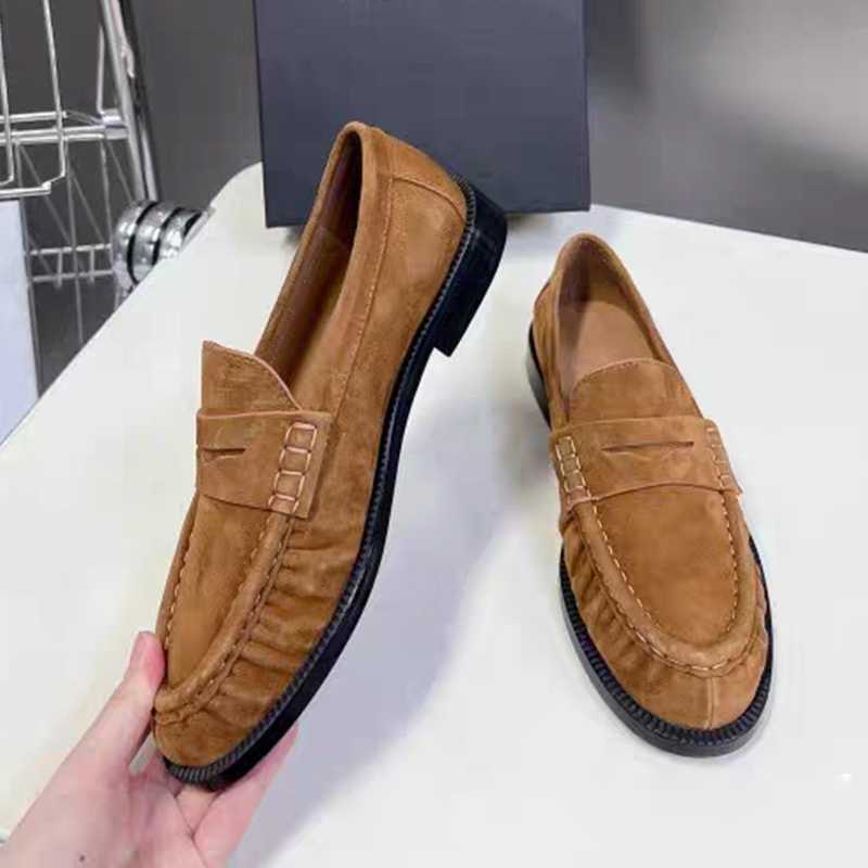 新しいレディースローファー、ラウンドトゥ、最高級本革、ローヒ - Women Shoes For Walking のレビューと価格