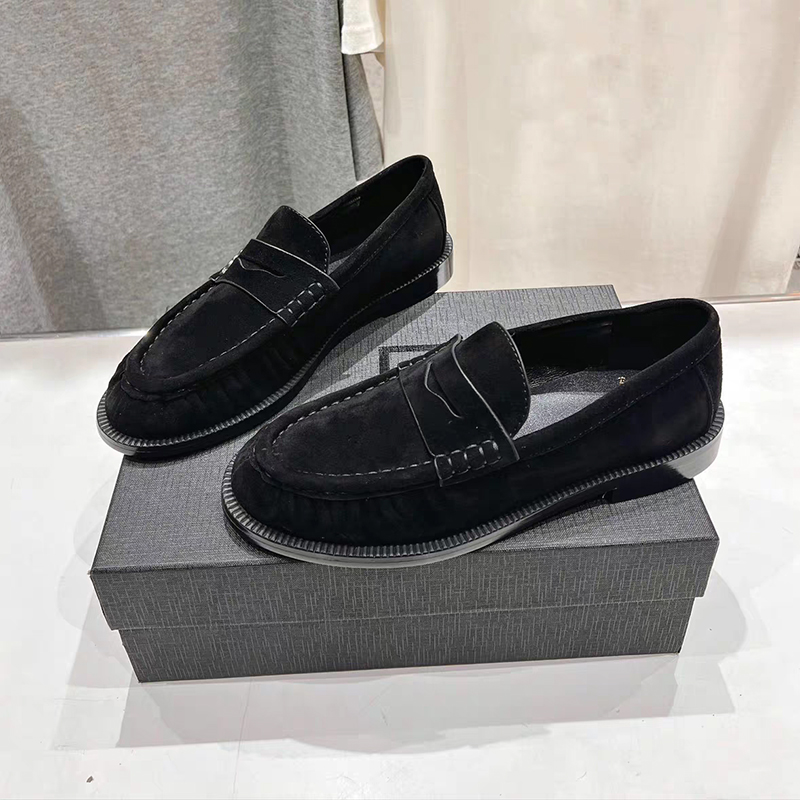 新しいレディースローファー、ラウンドトゥ、最高級本革、ローヒ - Women Shoes For Walking のレビューと価格