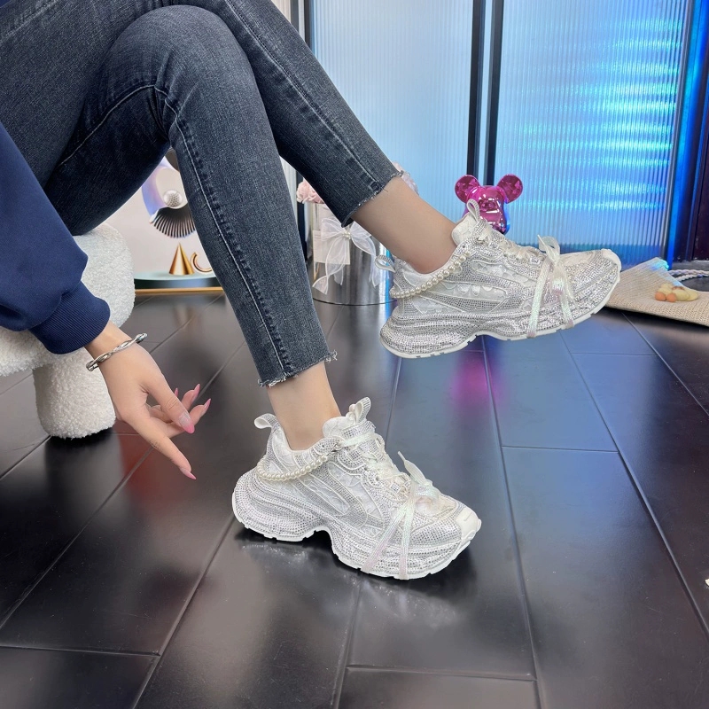 2025年新作 レディース ホワイト ダッドシューズ パリス - Women'S Shoes Paris のレビューと価格