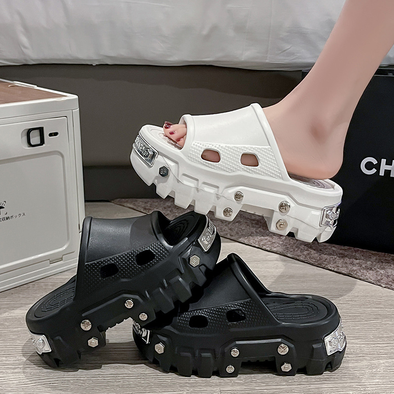 女性スリッパファッションプラットフォームスリッパパンクスタイ - Women'S Shoes Paris のレビューと価格