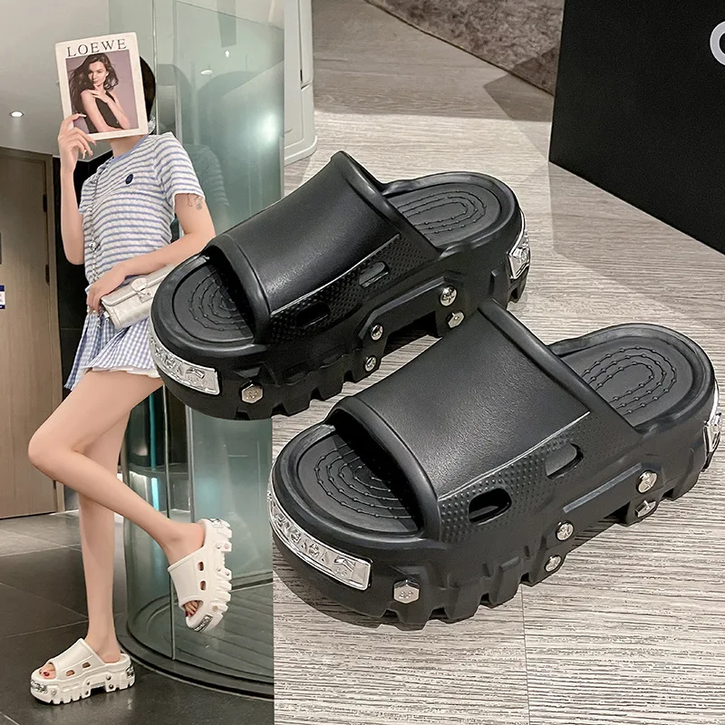 女性スリッパファッションプラットフォームスリッパパンクスタイ - Women'S Shoes Paris のレビューと価格