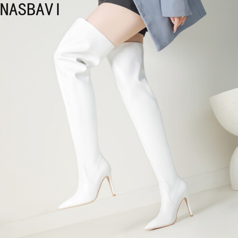 NASBAVI 黒ポインテッドトゥ高級デザイナー女性靴ワイド - Wide Fit Heels のレビューと価格
