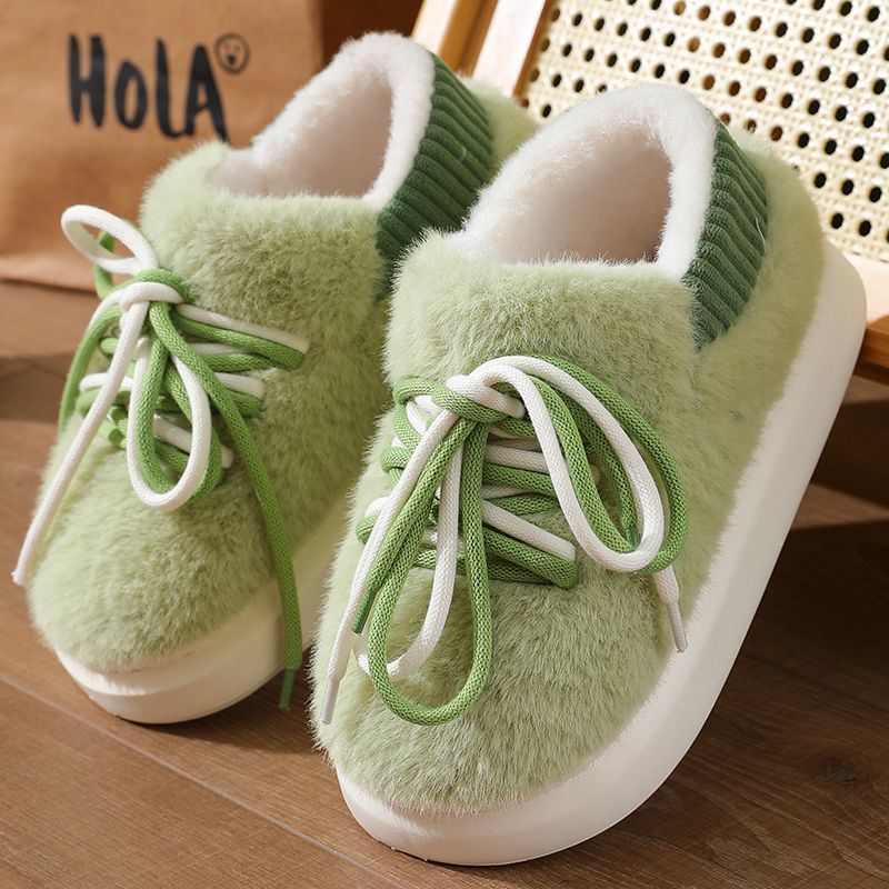 新型立体フルラップスリッパ ホームふわふわコットンシューズ  - Women Shoes For Walking のレビューと価格