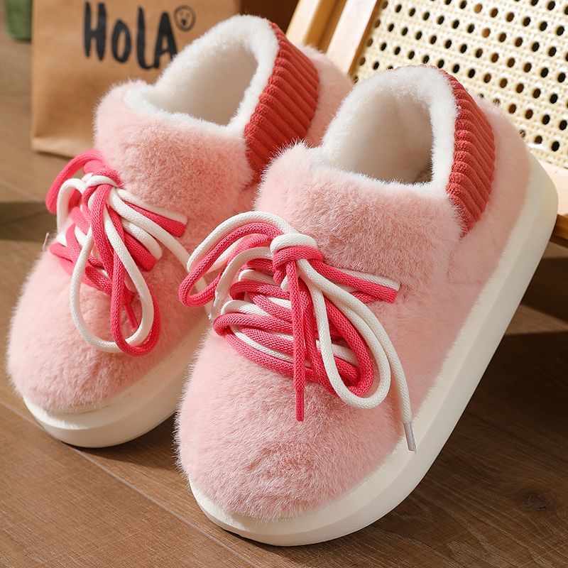 新型立体フルラップスリッパ ホームふわふわコットンシューズ  - Women Shoes For Walking のレビューと価格