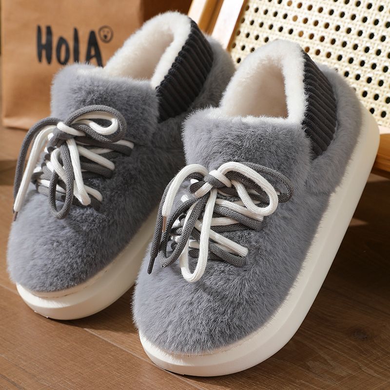 新型立体フルラップスリッパ ホームふわふわコットンシューズ  - Women Shoes For Walking のレビューと価格