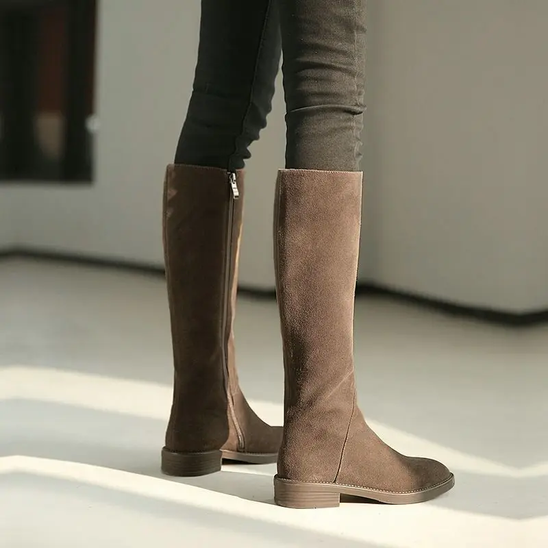 ジッパー付き暖かいスエードレディースニーハイシューズセール、 - Women Shoes Sale のレビューと価格