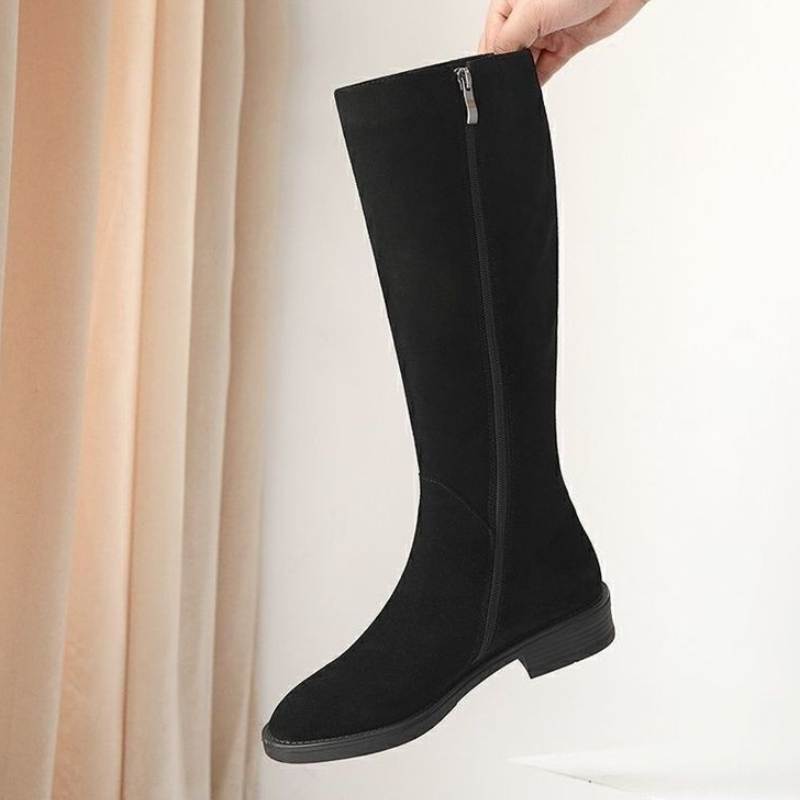 ジッパー付き暖かいスエードレディースニーハイシューズセール、 - Women Shoes Sale のレビューと価格