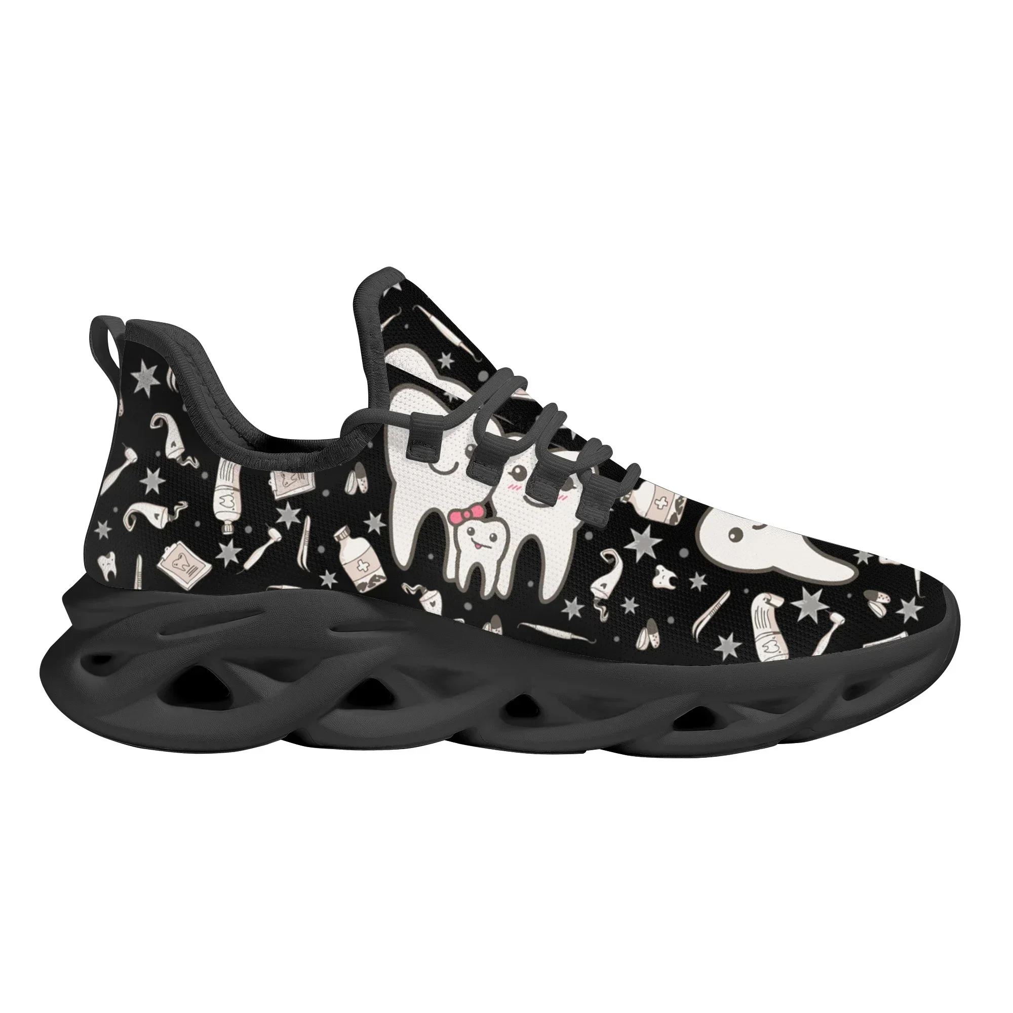かわいい歯科デザインスニーカー レディース カジュアル 軽量 - Women Shoes For Walking のレビューと価格
