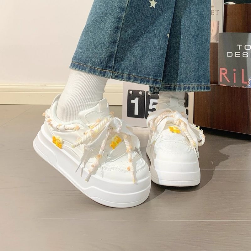 2026年新作 可愛いレディース プラットフォーム ホワイト - Women Shoes Sale のレビューと価格