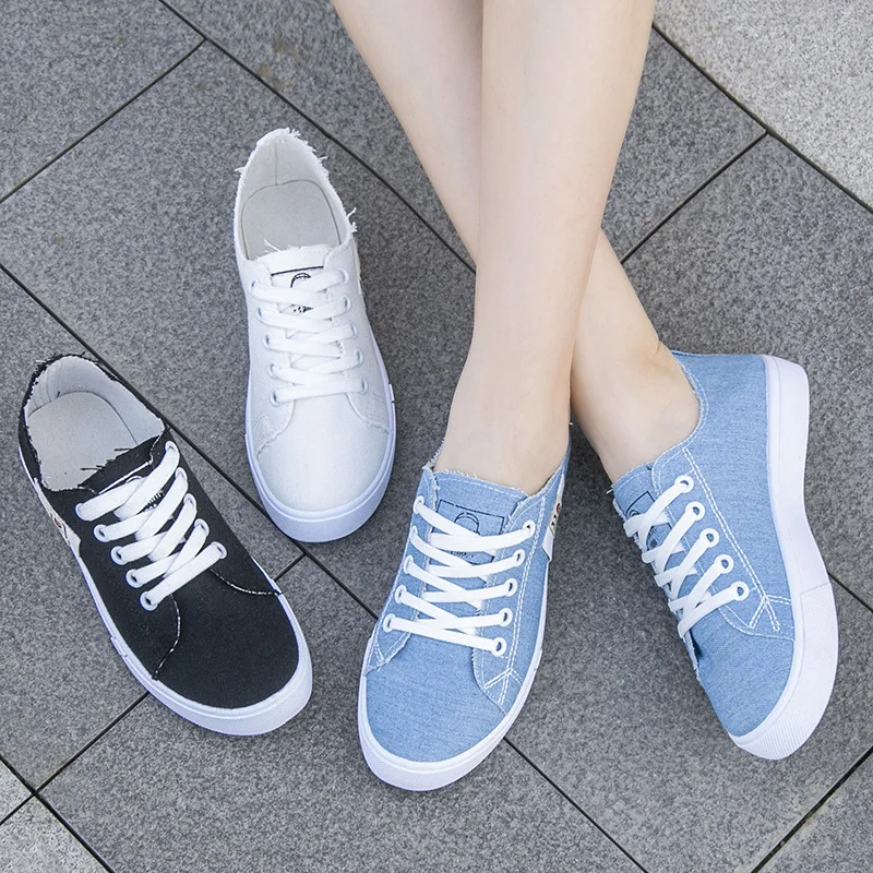 2026 春夏の女性のキャンバススニーカーロートップデニムス - Women Shoes Sale のレビューと価格