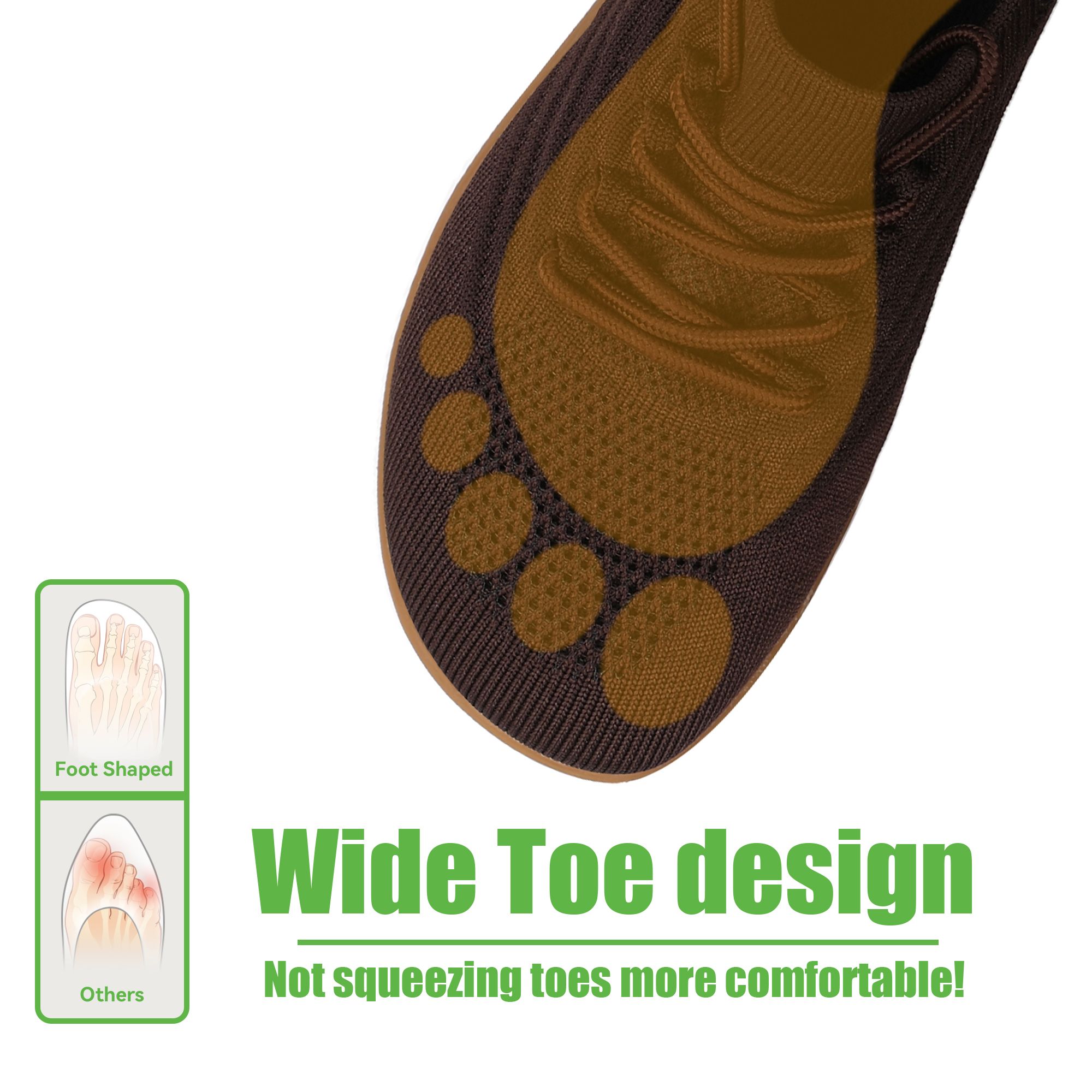 レディースワイドトゥボックスシューズ ミニマリスト通気性メッ - Women'S Shoes With Wide Toe Box のレビューと価格