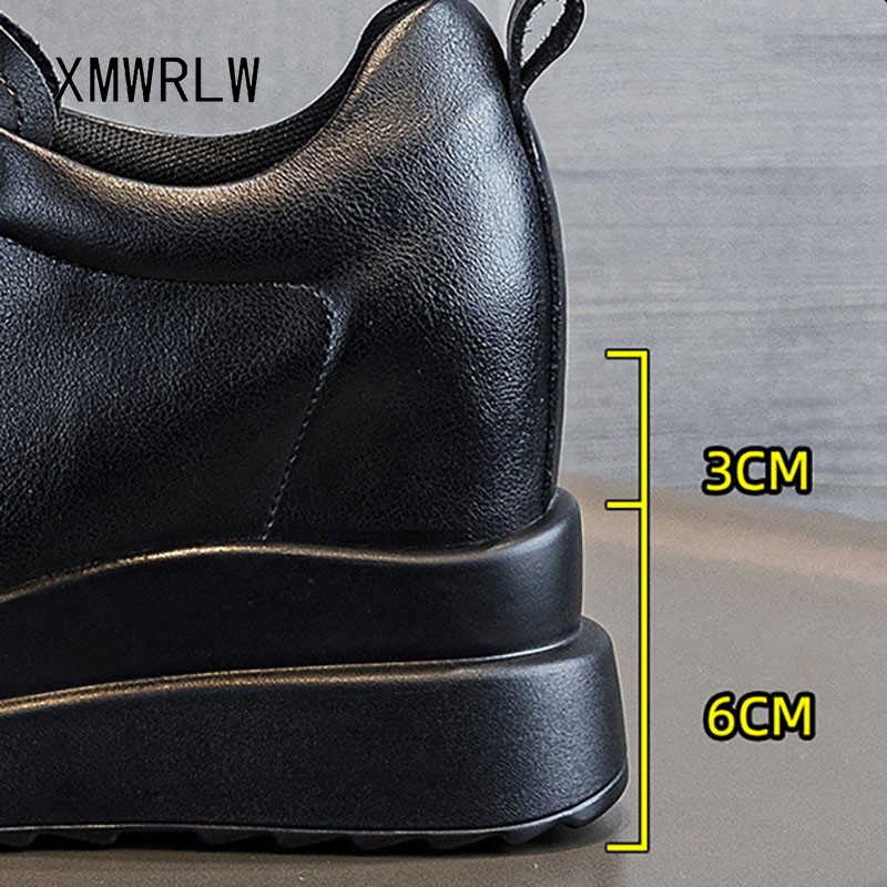 XMWRLW 女性の秋冬の靴本革隠しヒール女性の冬の靴黒、白 - Women Shoes Sale のレビューと価格