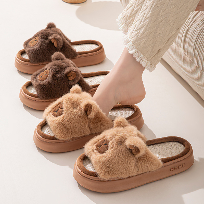 麻漫画女性のスリッパホームフラットカジュアル春夏高級デザイナ - Women'S Shoes Everyday のレビューと価格