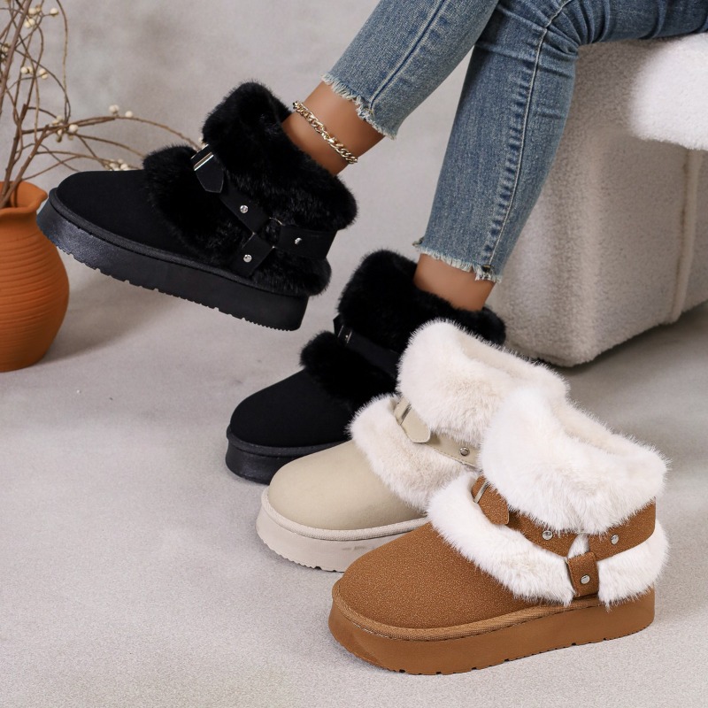 プラッシュスノーブーツ レディース 2026秋冬新作 プラッ - Women'S Shoes In Size 12 のレビューと価格