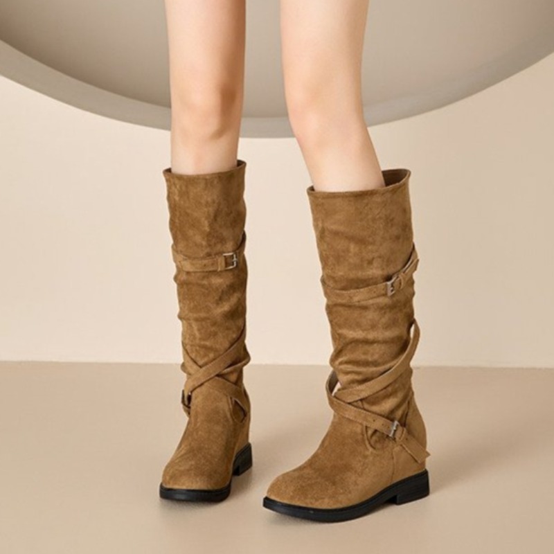 2026年秋冬レディースファッションブーツ　身長アップ　ロン - Wide Fit Heels のレビューと価格