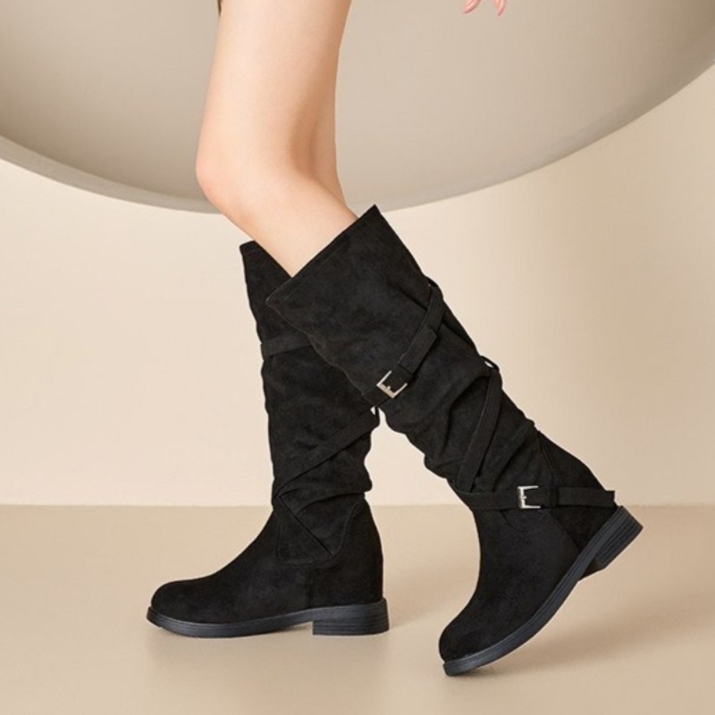 2026年秋冬レディースファッションブーツ　身長アップ　ロン - Wide Fit Heels のレビューと価格