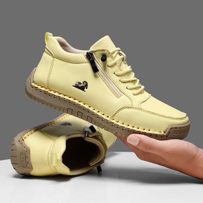 女性用スニーカー手作りレザーカジュアルシューズアウトドアソフ - Women Shoes Sale のレビューと価格