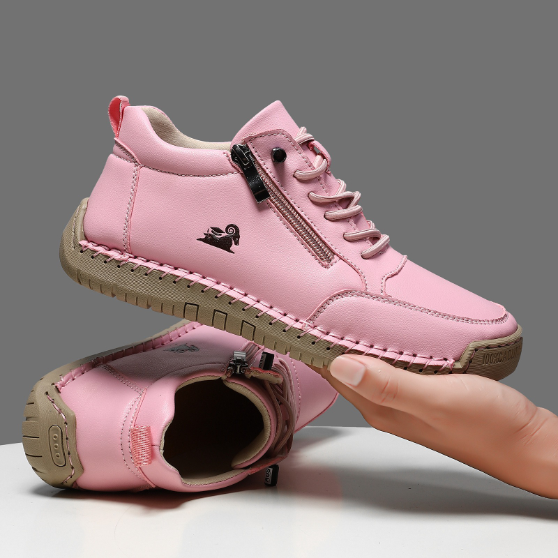 女性用スニーカー手作りレザーカジュアルシューズアウトドアソフ - Women Shoes Sale のレビューと価格