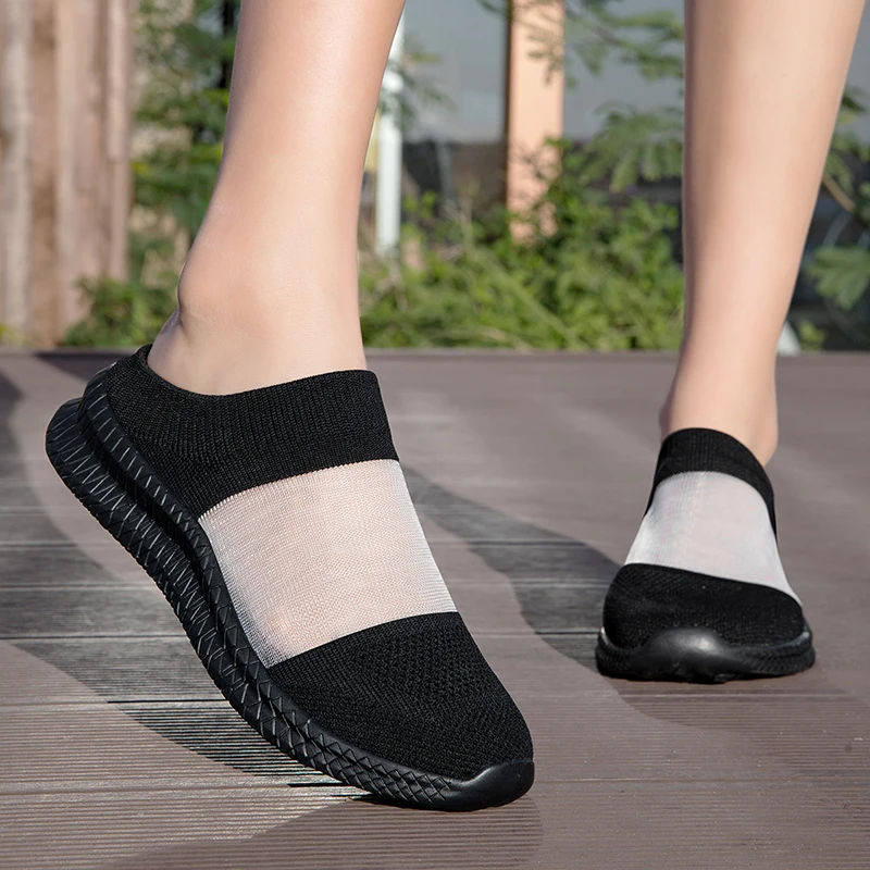女性スリッパサンダル夏のビーチスリッパ女性通気性メッシュフラ - Women Shoes For Walking のレビューと価格