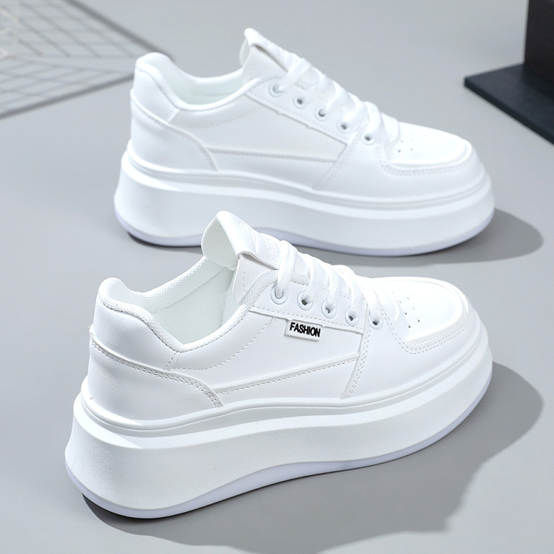 新しいファッション白スニーカー女性プラットフォームカジュアル - Women Shoes Sale のレビューと価格